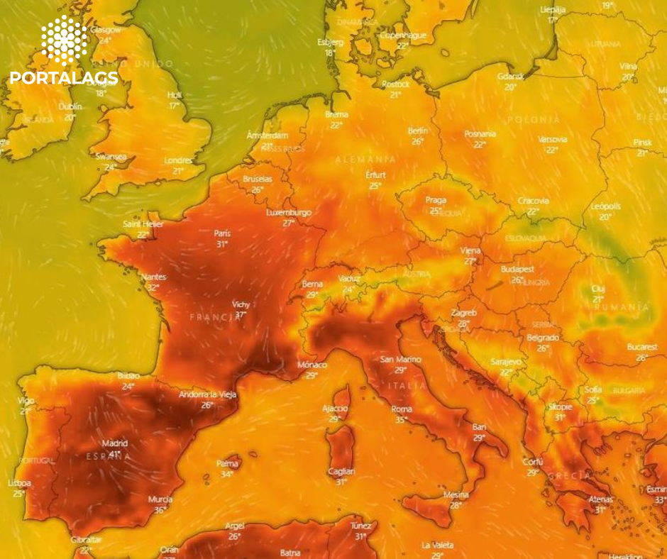 Fuertes olas de calor sofocan el Sur de Europa